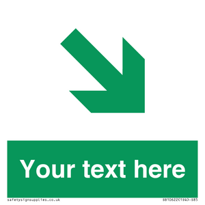 Custom Safe condition: Green Down right arrow